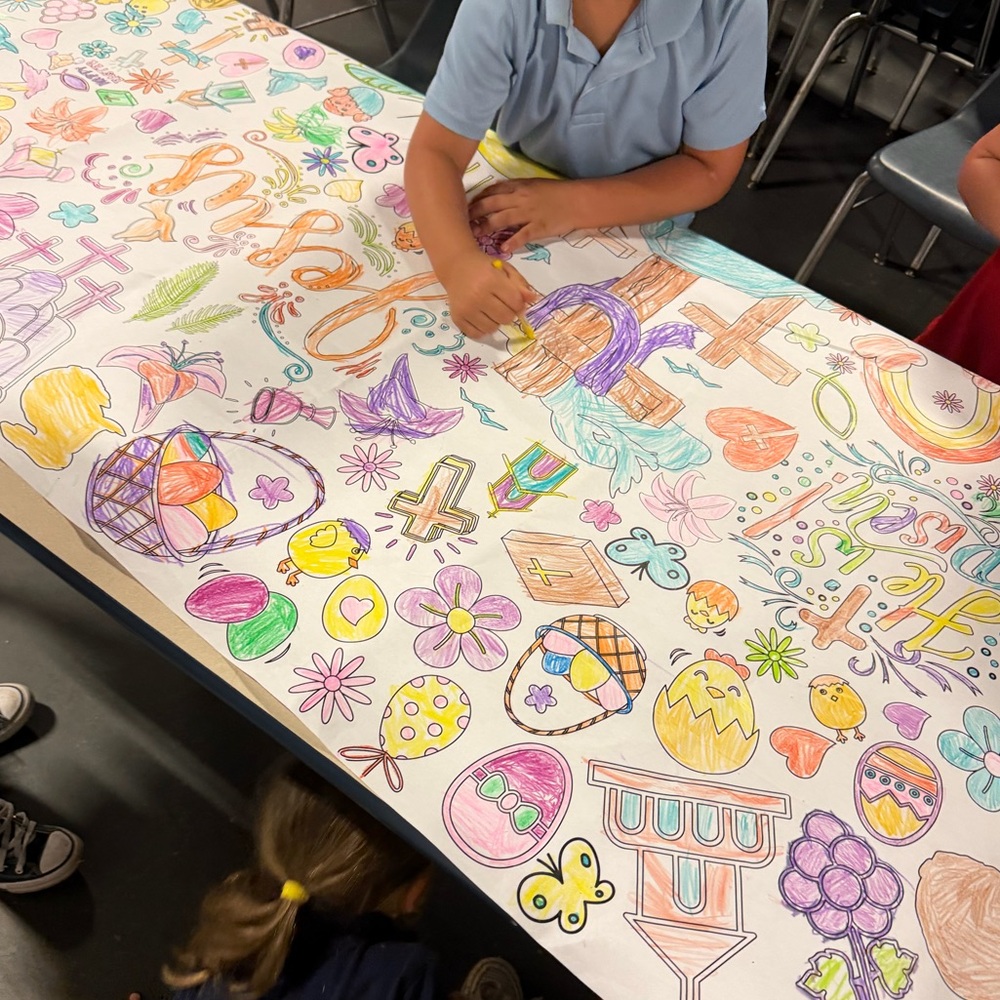 Graduation Coloring Tablecloth/Banner - Picture 3 of 3